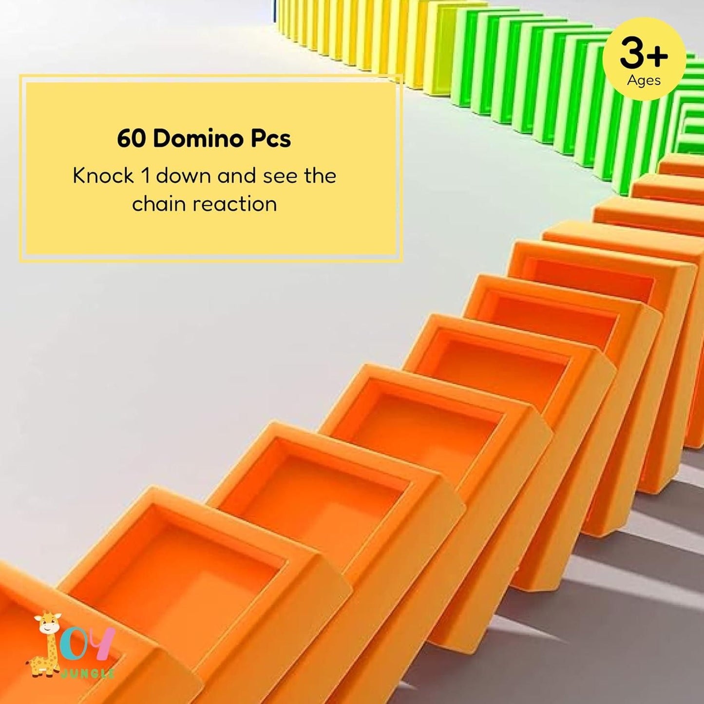 Train Toy Domino Set for Kids BPA Free Plastic with Sound Effects